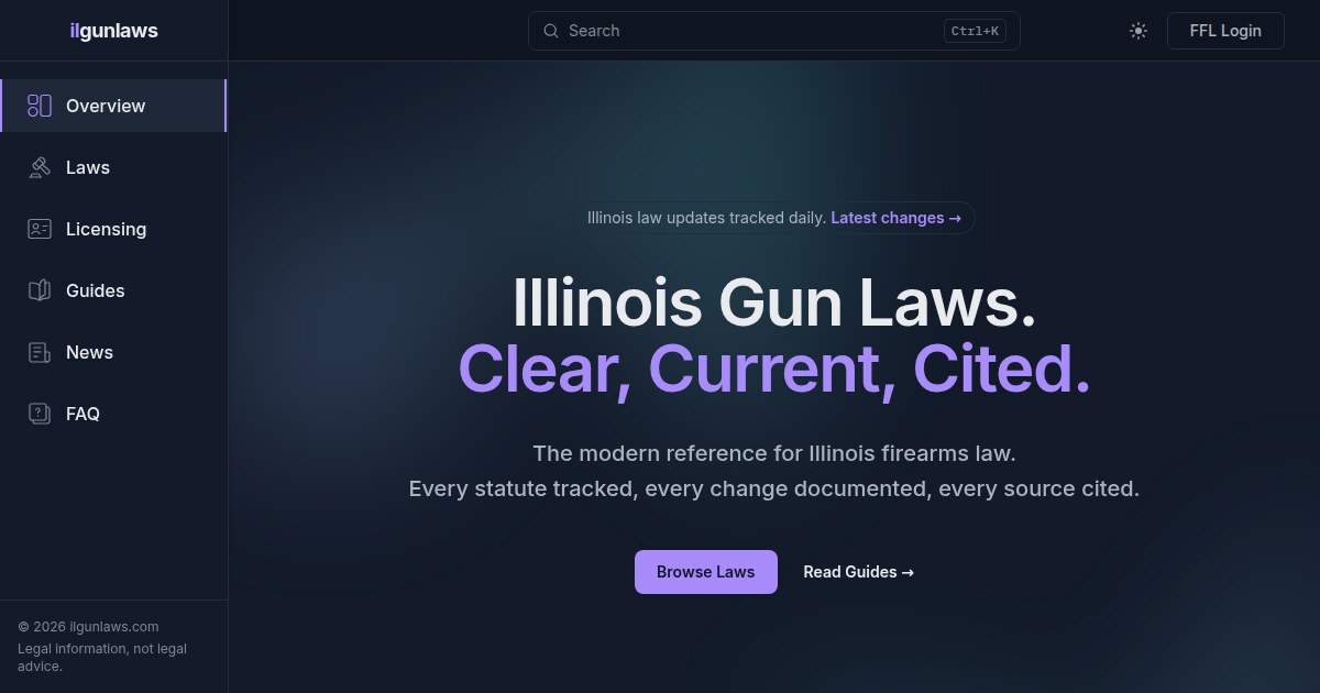 Illinois 2026 Firearm Safety Education Bills Explained
